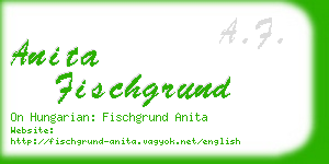 anita fischgrund business card